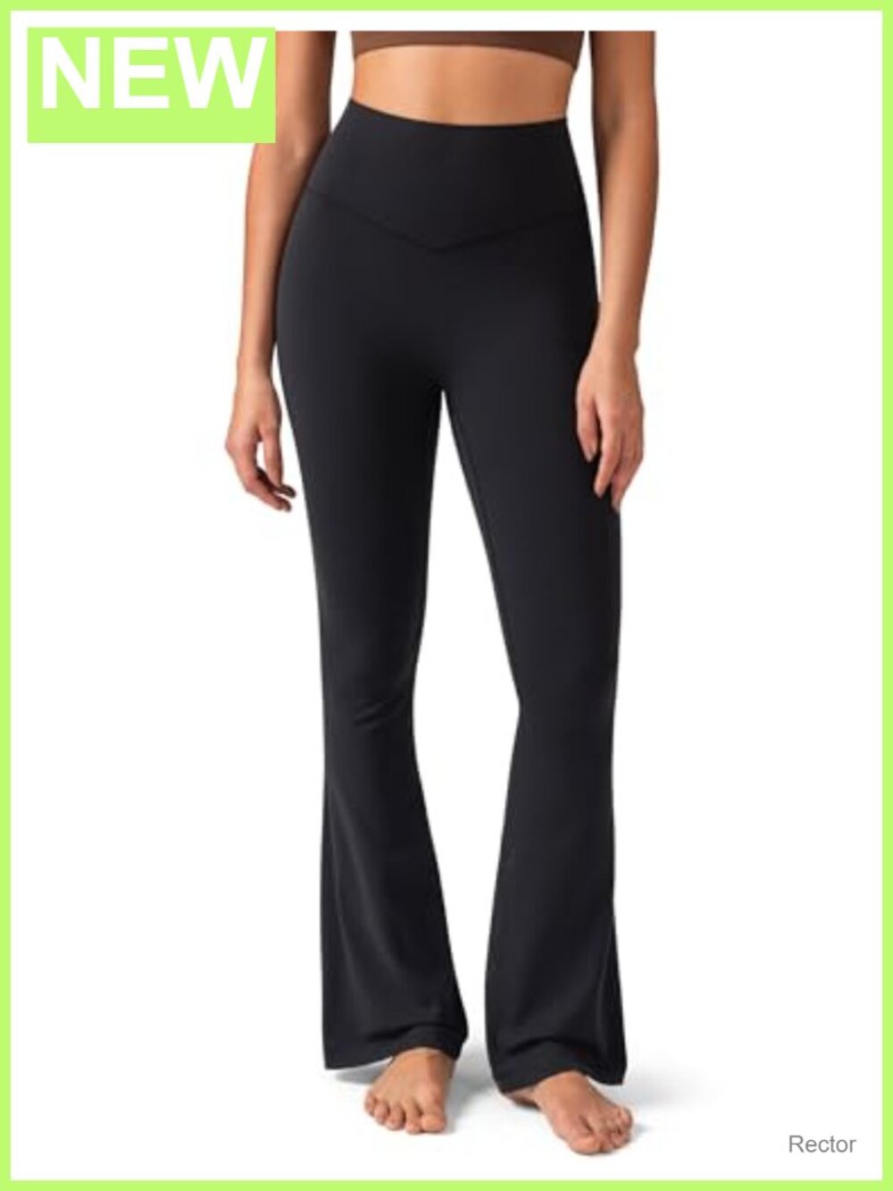 No Front Seam Flare Leggings High Waisted Tummy Control Yoga Pants